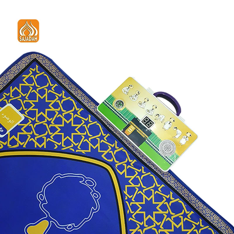 2023 Speaking Interactive Electronic Prayer Mat Kids Gift Set Muslim Turkish Sajadah