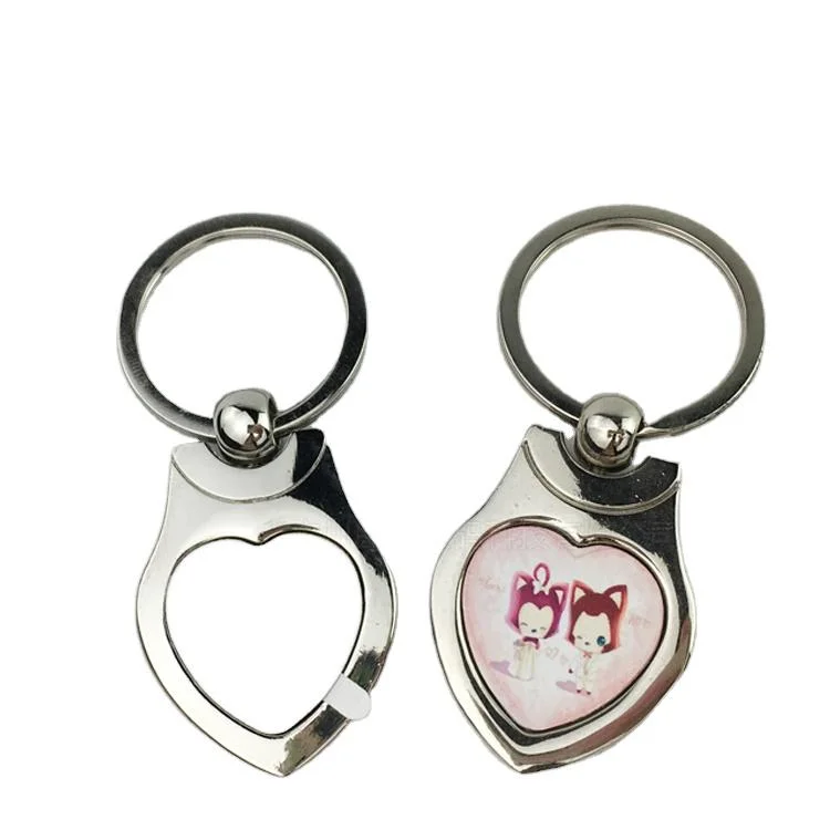 Metal Heart Shaped Keychain Fashion Bag Charm Accessory