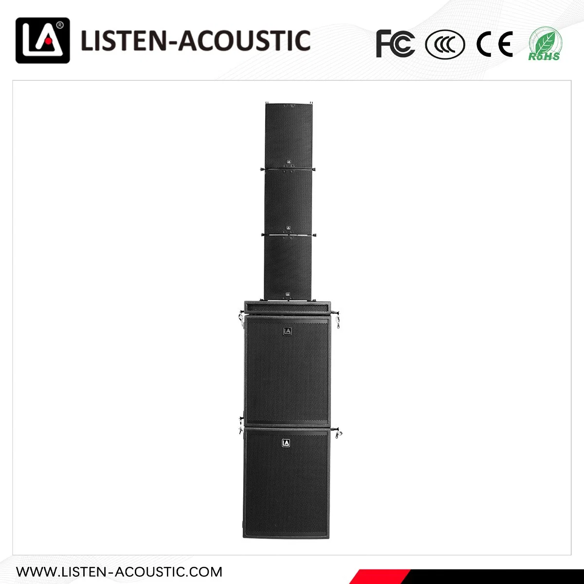La PA System Dual 10inch Strong Bass Tws Bluetooth Wireless Professional Loud Speaker
