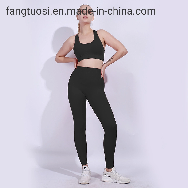 Baixa reciclado QUANTIDADE MÍNIMA DE DESGASTE ativo definido Ginásio Conjuntos de Fitness modelitos mulheres sutiã de desporto Definir Yoga Fitness Suit roupas de ginástica