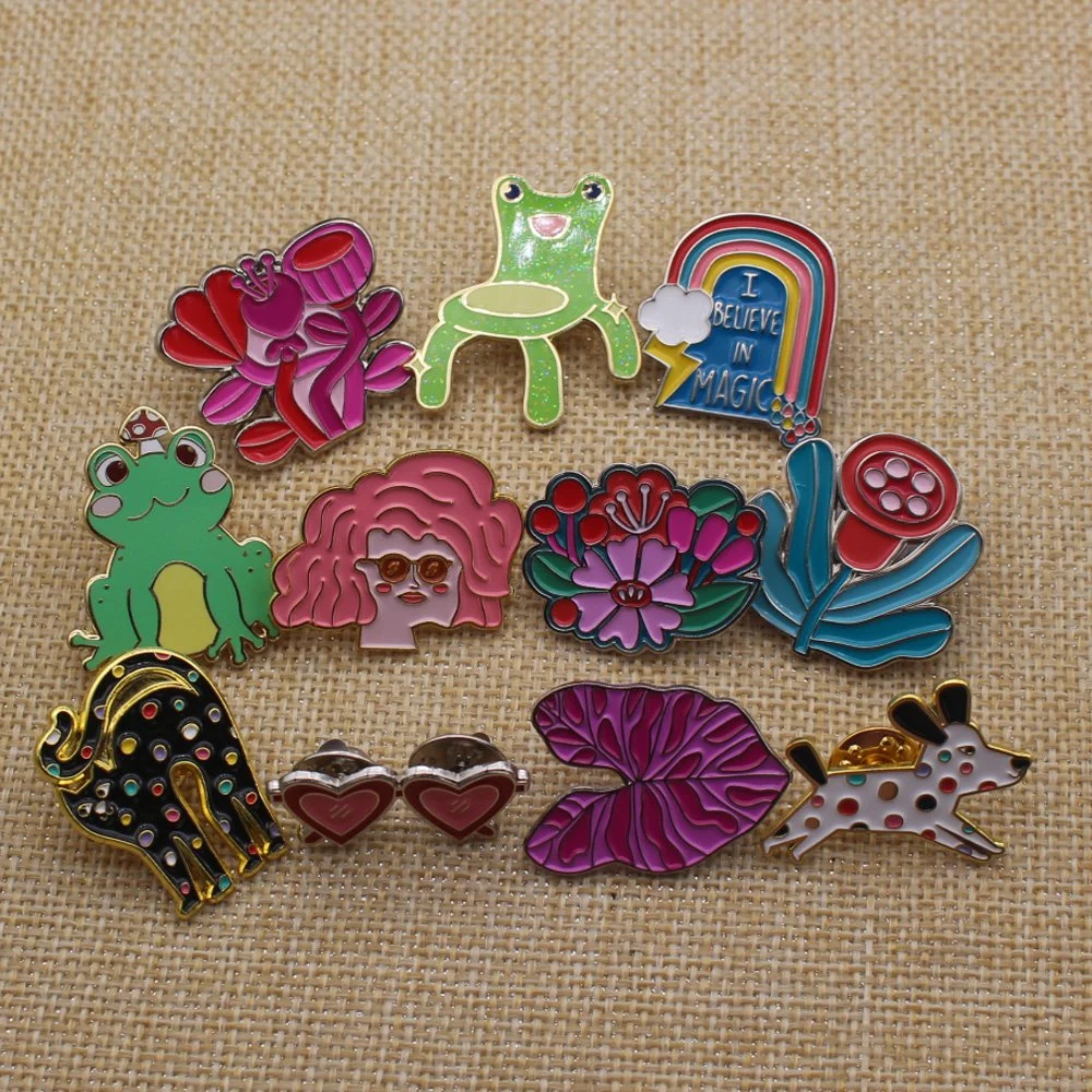 Cute Enamel Lapel Pin Set Cartoon Brooch Pin Badges Brooch Pins for Clothing Bags Jackets Accessories Supplies DIY Crafts