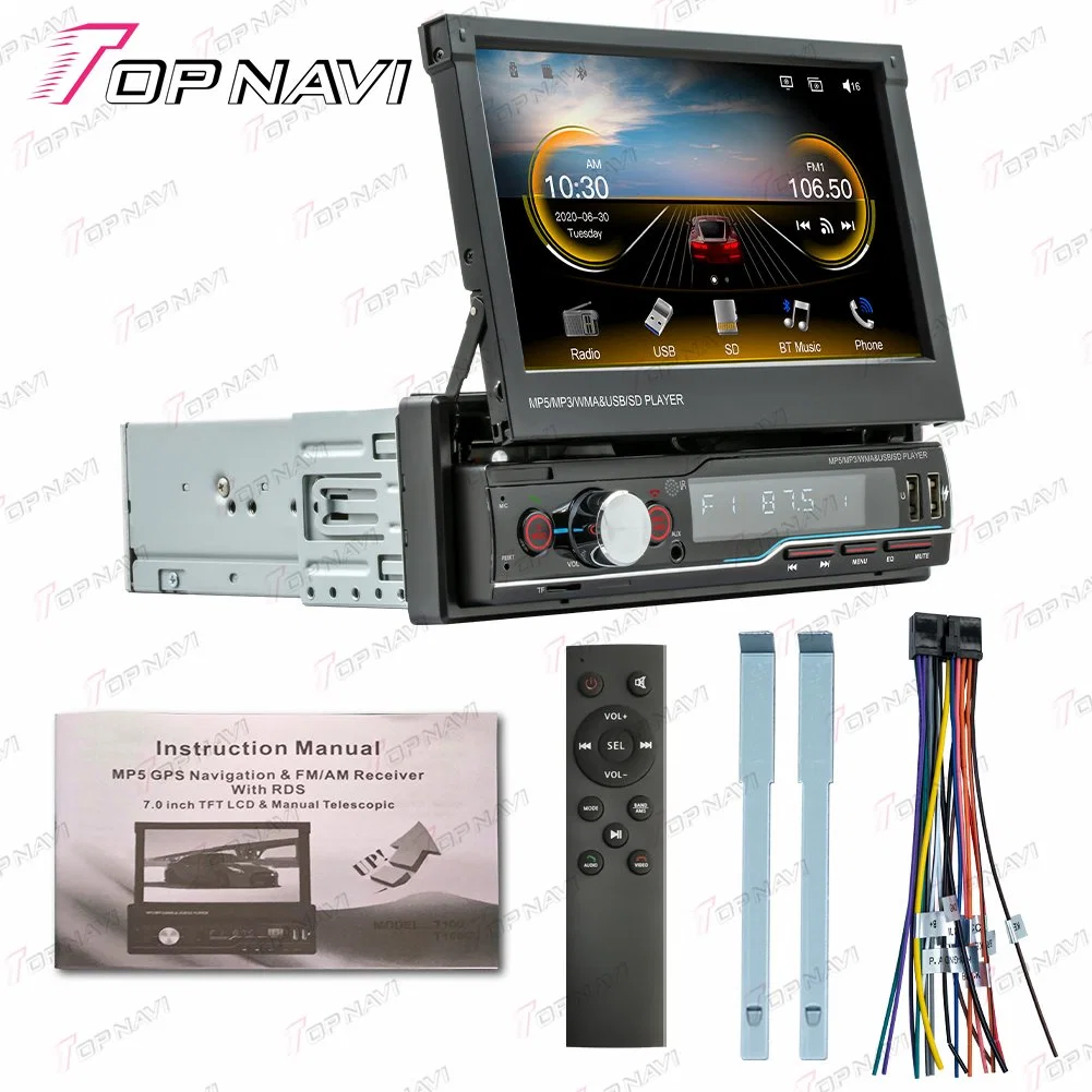 7 Inch Car MP5 Car Audio Supports HD Reversing Image and Steering Wheel Control Car Player for Universal Car