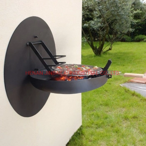 Black Painted Wall Mounted Grill Barbecue