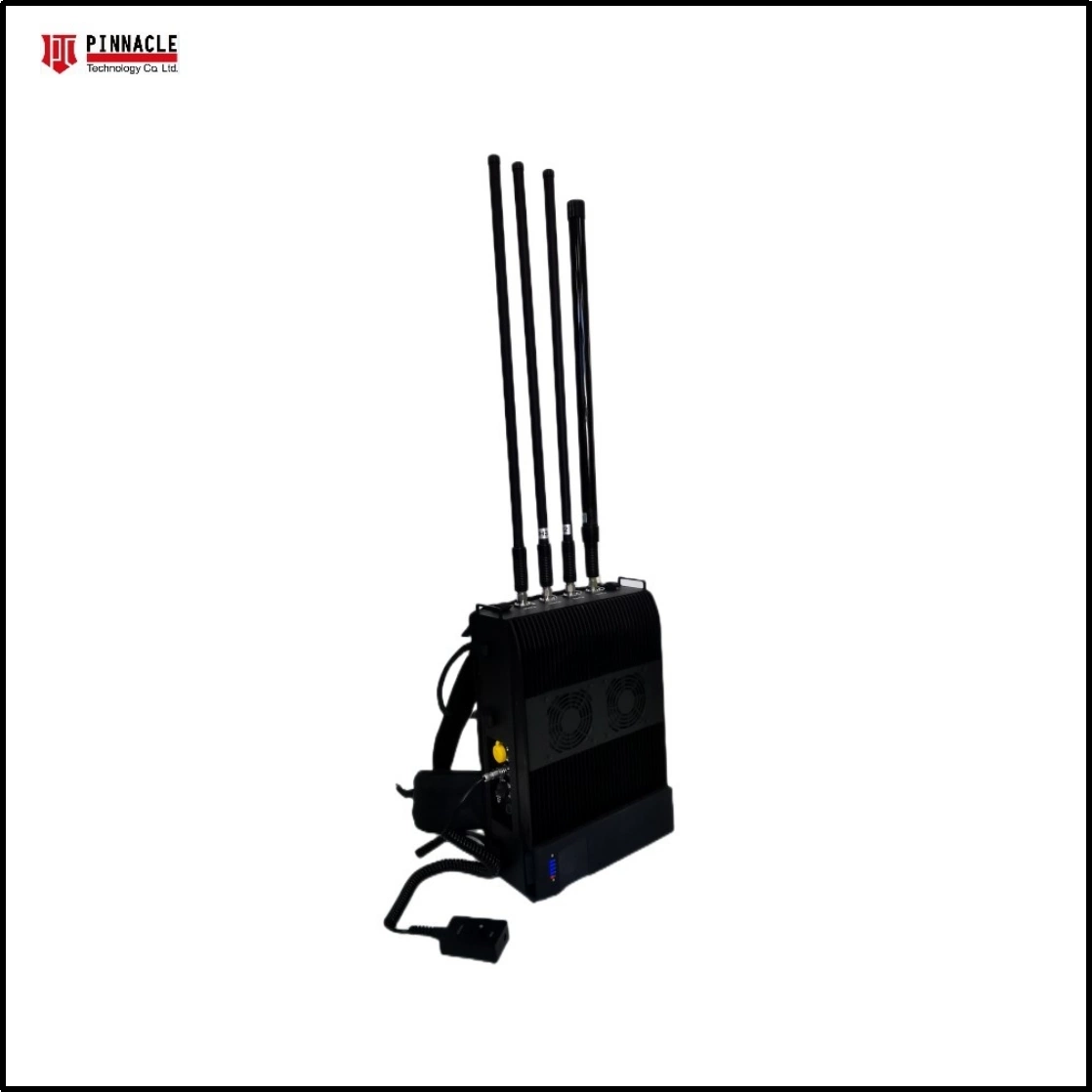 Manpack 2,4G/5,8g Detector y Drone UAV 1,5g/WiFi-2,4G-5,8g Jammer de señal 25-6000MHz