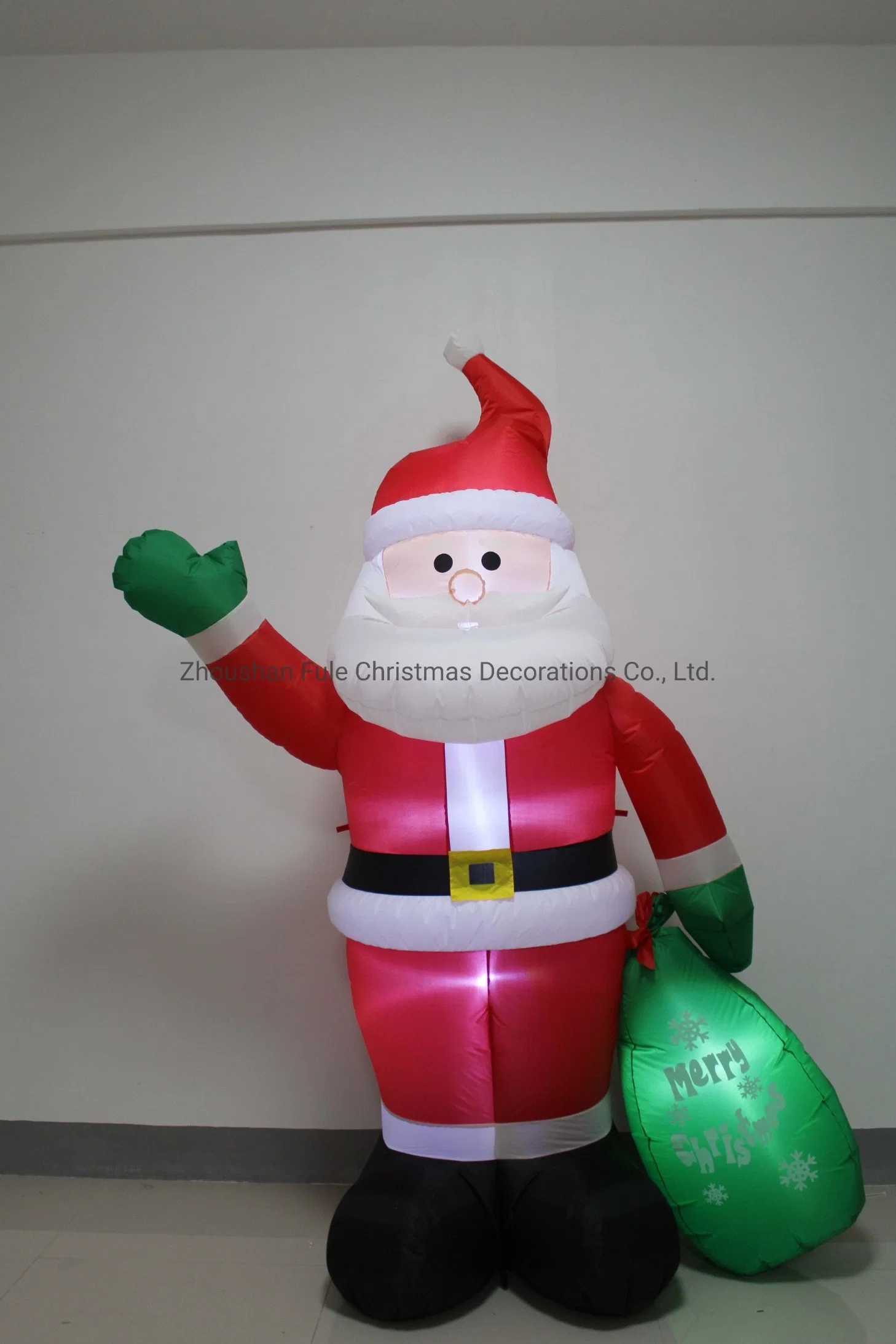 Santa de Navidad inflable gigante con bolsa de regalo FL23QS-227