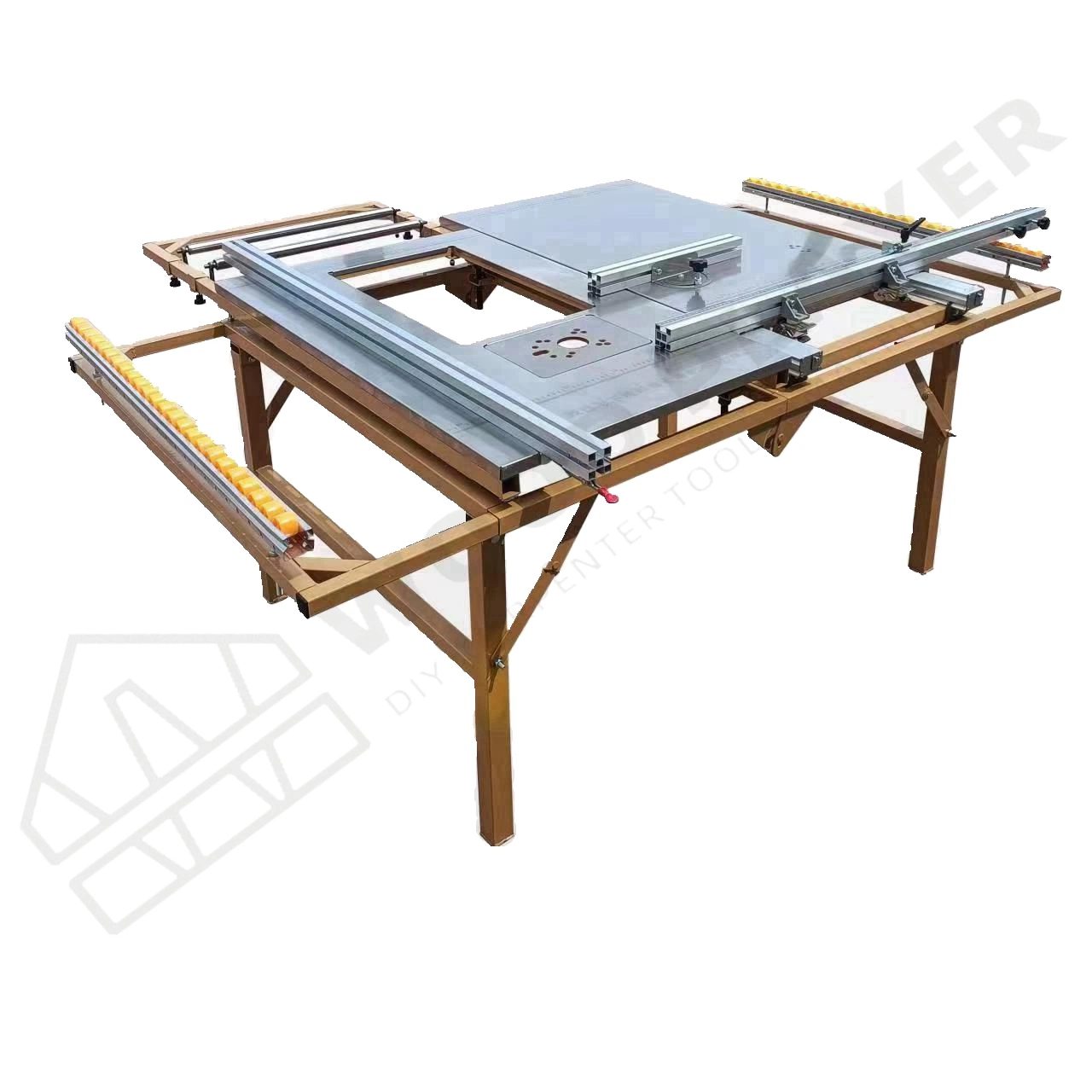 F800 Woodworking Bench with Electric Panel Saw and Mini Edge Banding Machine