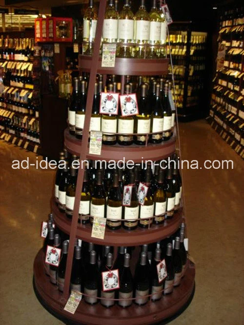 Four Layers Round Rack Stand/ Exhibition for Wine