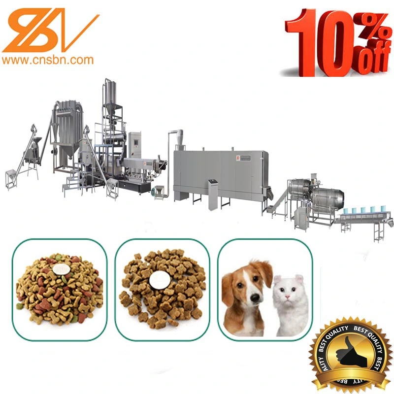 Full-Auto Cão Gato Fabricação de alimentos para animais e equipamentos de extrusão de processamento