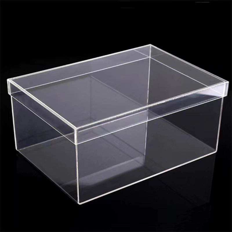 Clear Crystal Perspex Acrylic Case Shoe Display Box