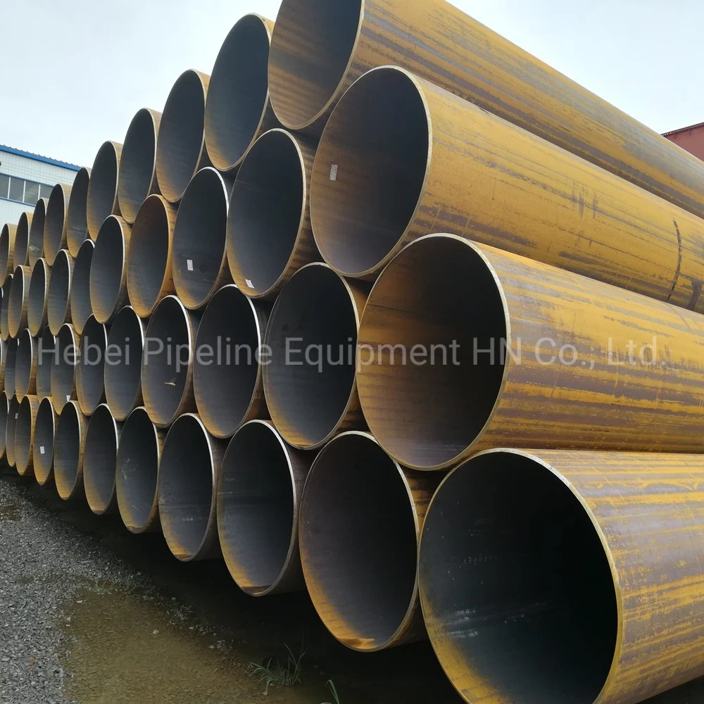 Large Diameter High Frequency Straight Seam Welded Steel Pipe for Fluids Transmission Water Structural GB/T9711 En10219 En10217 BS1387 S235jr S355 St37