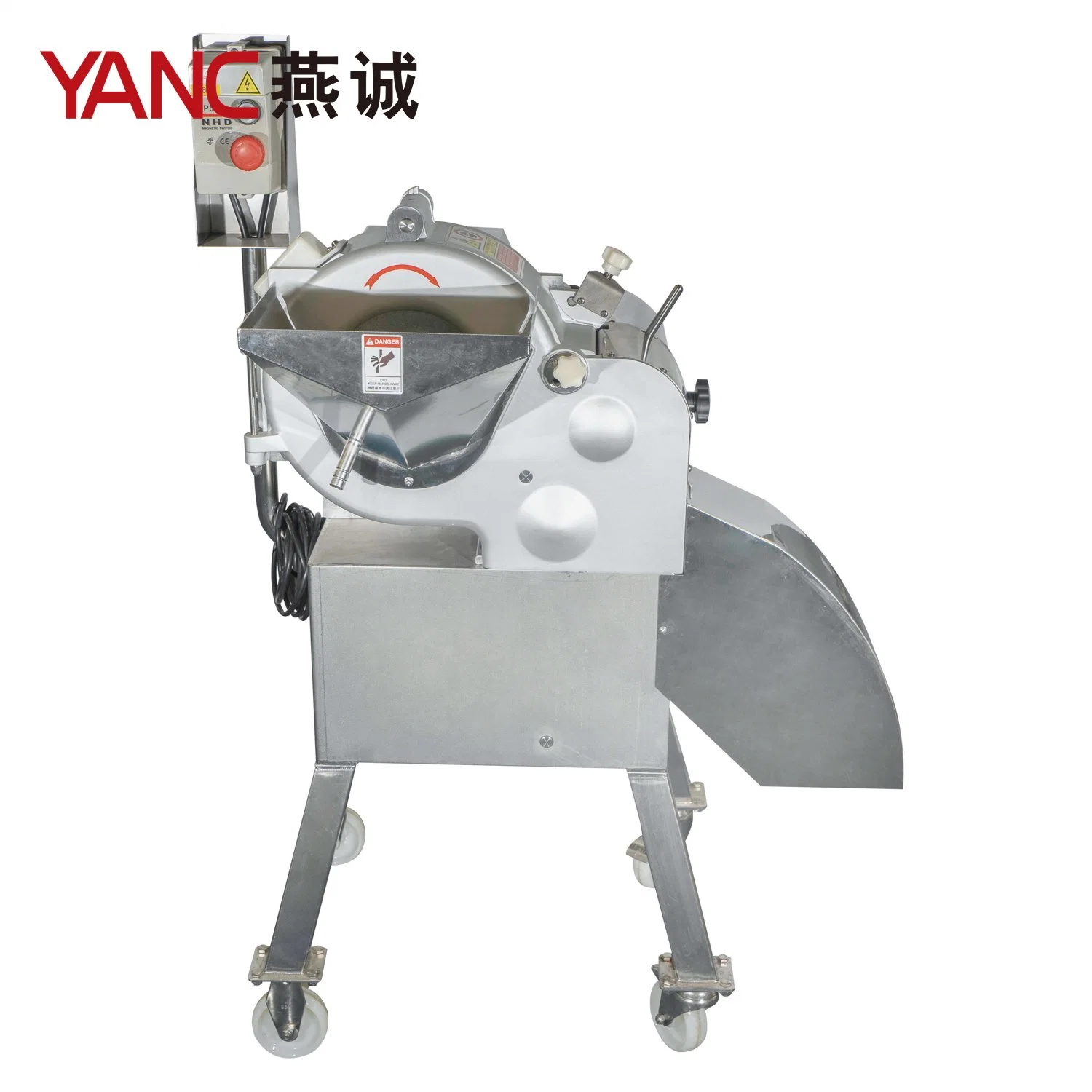 Yc-RC800 Ball Vegetable Potato Cucumber Onion Tomato Cutting Machine Kitchen Equipment