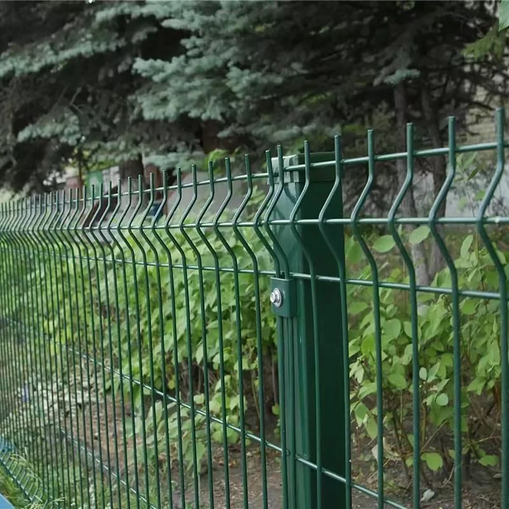 Security Garden Fence Buildings Fence 3D Bending Fence Curved Welded Steel Wire Mesh Safety Fence Panel V Beam Fencing Wall Iron Fence