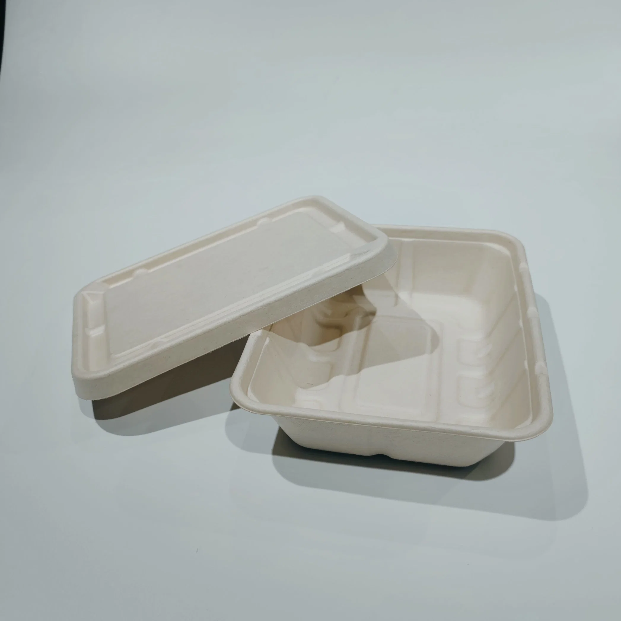 فرن ميكروويف سكر من ألياف Cane Bagasse Takeway الغذاء الغذاء الغذاء الغذاء الغذاء الغذاء الغذاء الغذاء لا يمكن التخلص منه تحضير وجبات الصندوق