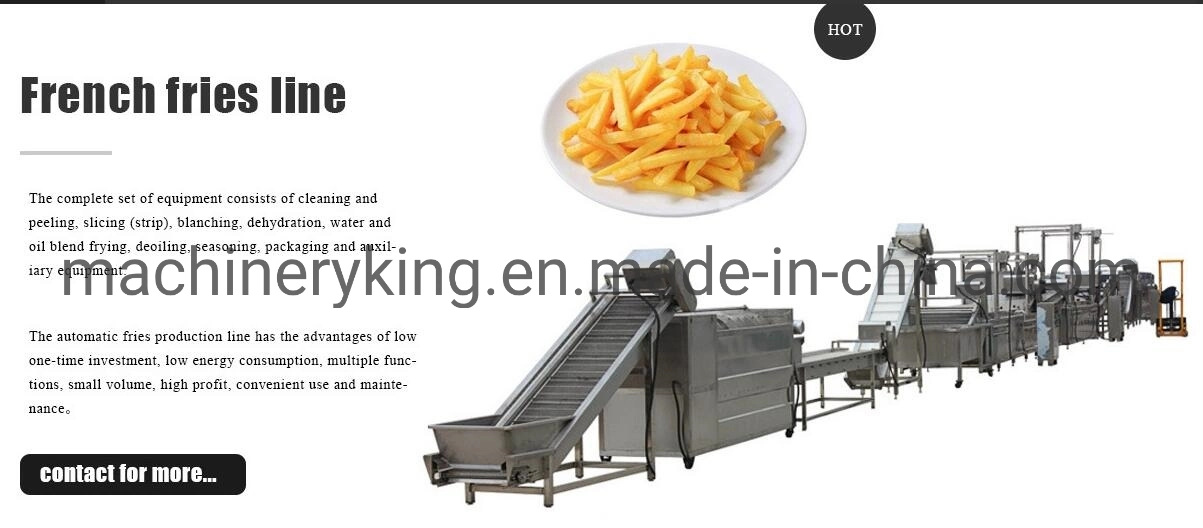 Factory Supply Full Auto French Fry Potato Chips Production Line