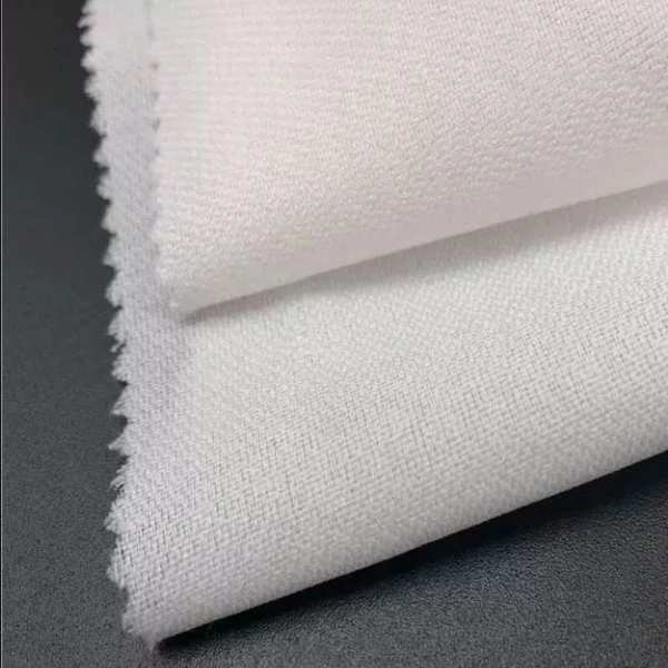 Tecido de revestimento adesivo tecido revestimento de tecido fusível duplo revestido DOT Forro entrançado