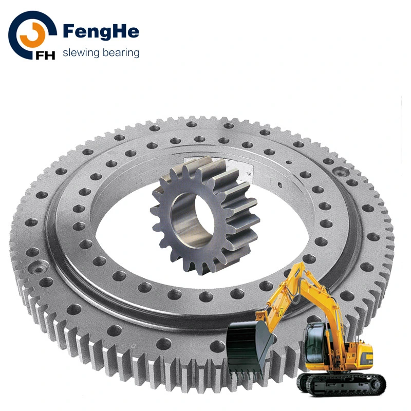 Light Weight Four Point Contact Ball Slewing Bearing with External Gear