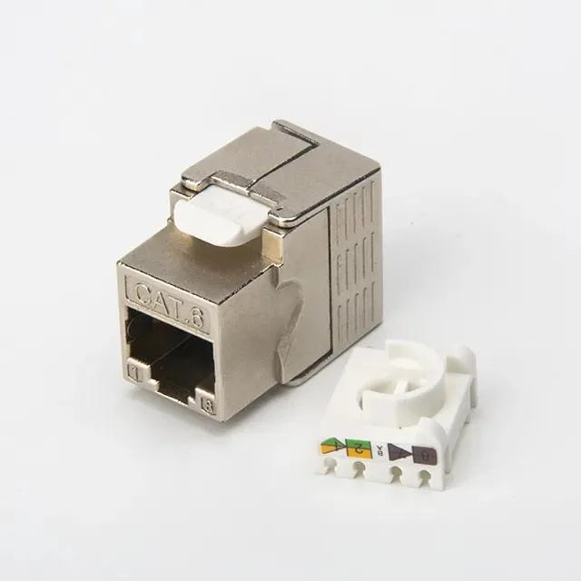 Fabricante Slim CAT6 Keystone Jack RJ45 conector fêmea Shielded Ethernet Cabo Keystone RJ45 FTP sem ferramentas