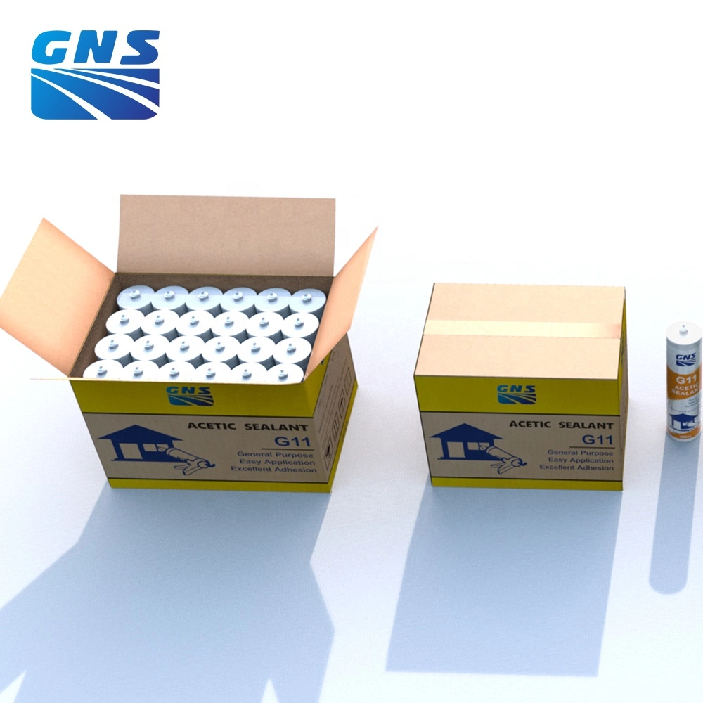 Gns Sealants Manufacturer G11 Oil Resistant Acetic Silicone Sealant Adhesive for Glass