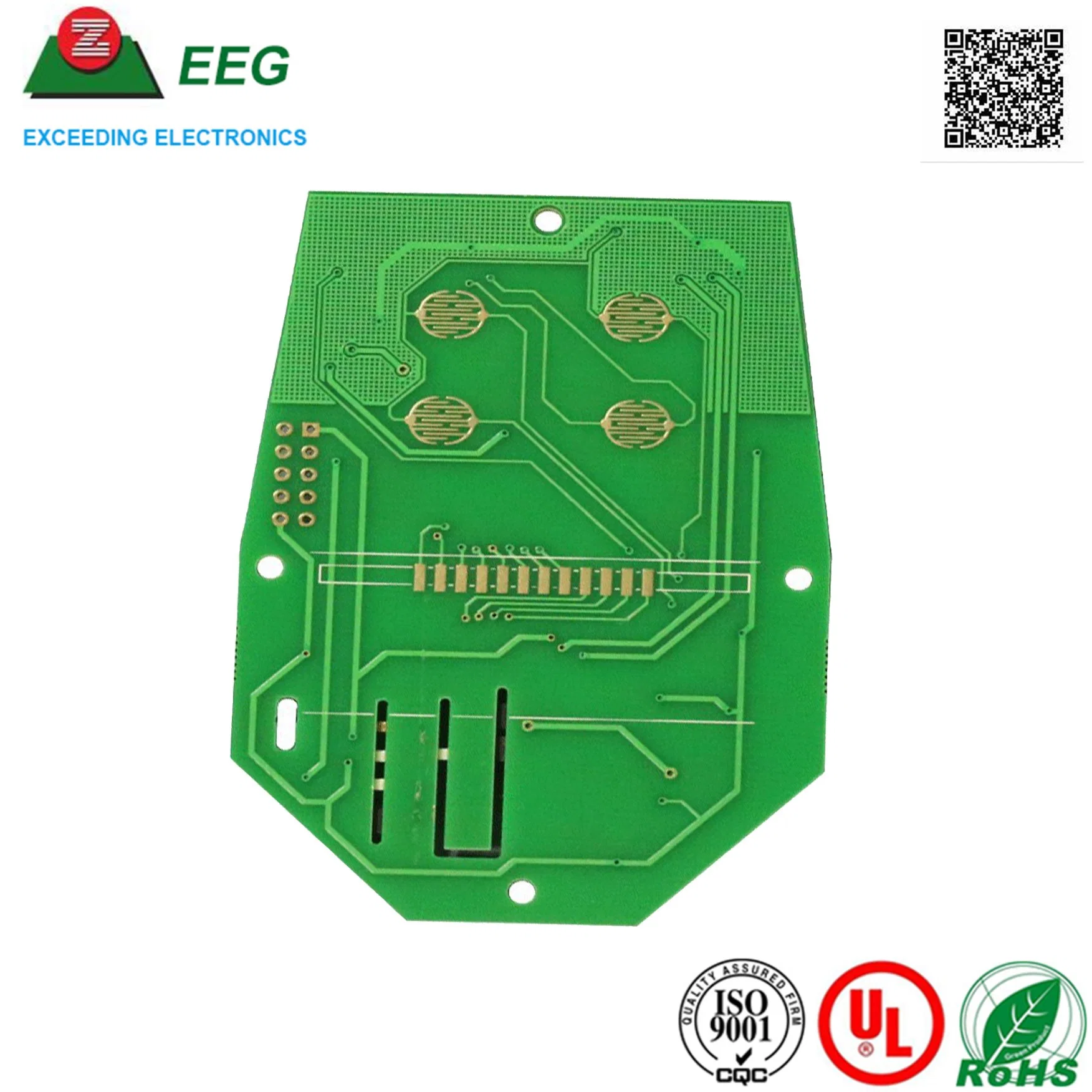 Carte de circuit imprimé haute qualité personnalisée, carte rigide avec ISO9001