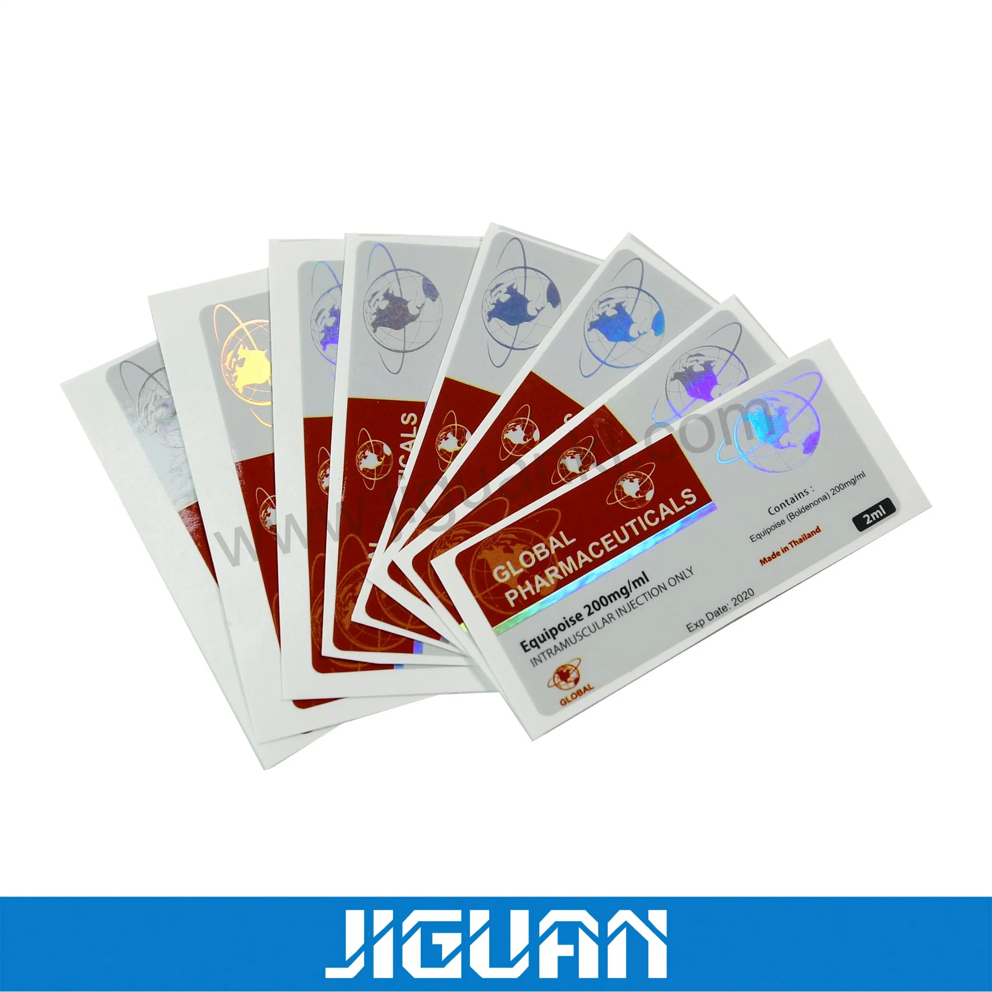 Pet Adhesive Water-Proof Hologram Medical Packaging Sticker Label