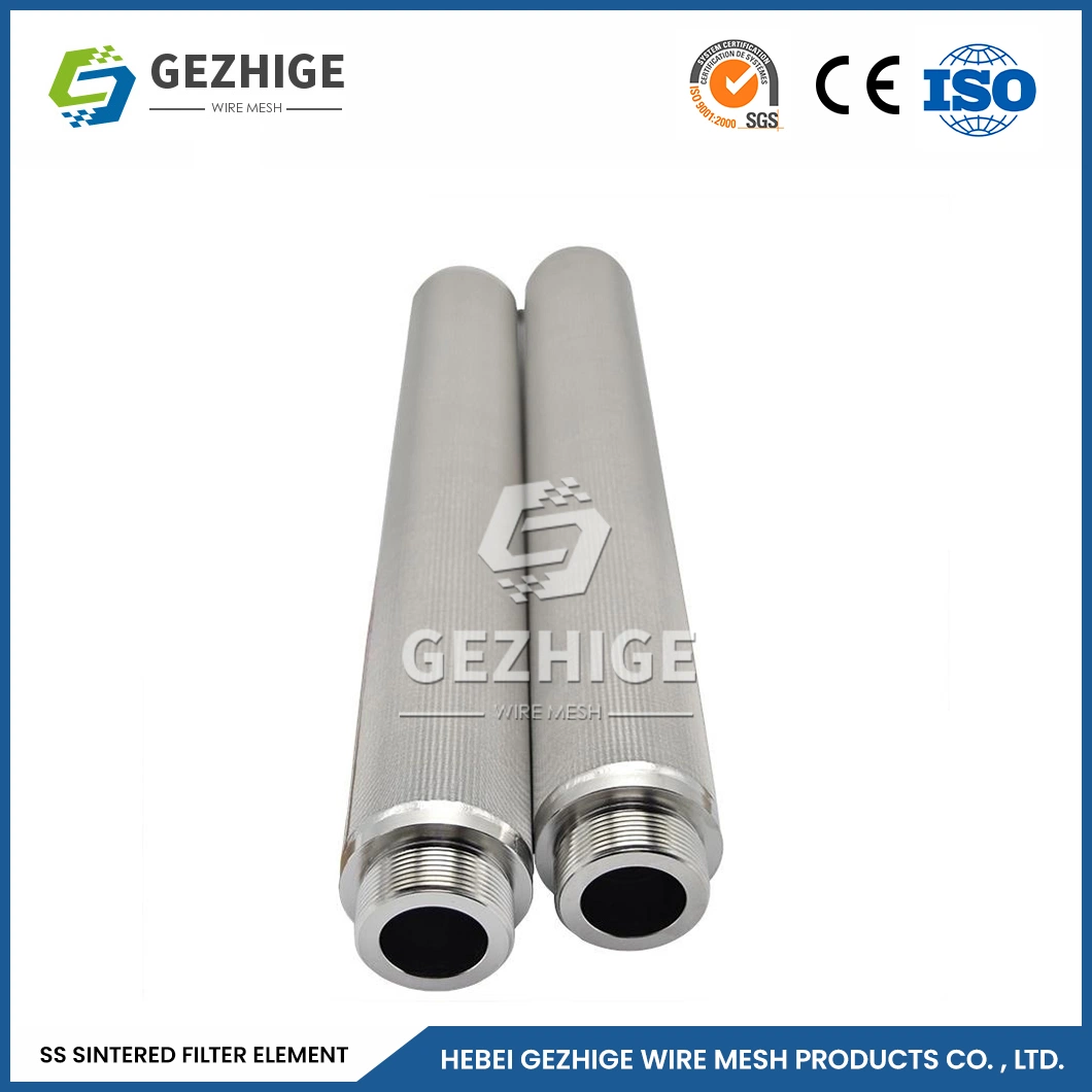 Gezhige Filtro sinterizado rectángulo de fabricación China Filtro de metal sinterizado 1um-100um la precisión de filtración Filtro sinterizado