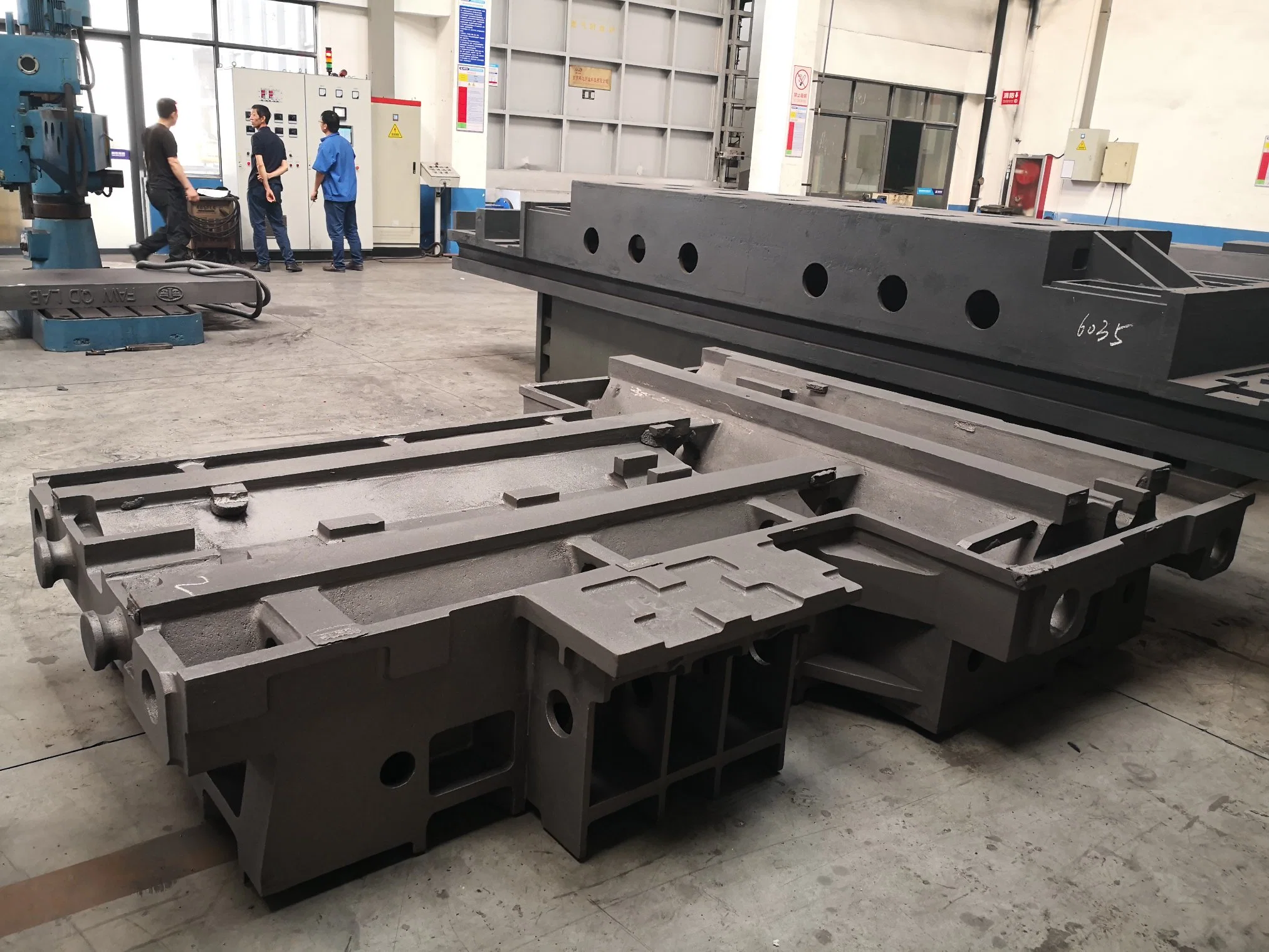 Large Steel Cast Milling Machine Tool Base Bed Frame Sand Casting