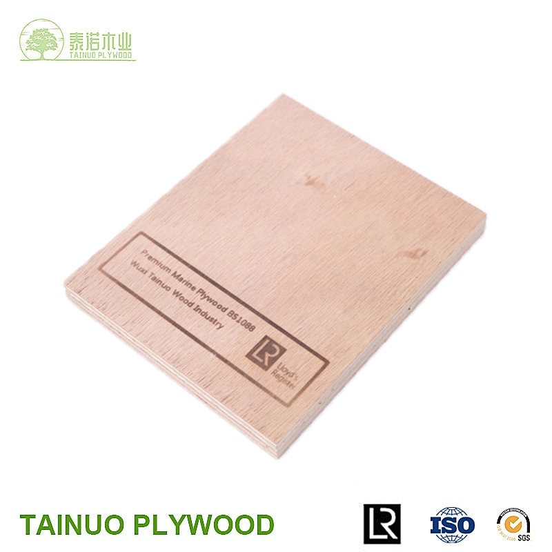 Waterproof A Grade Red Okoume Wood Grain Plywood