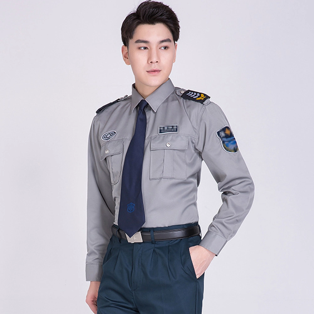 Classical Summer Fashion Men Short Sleeve Military Style Uniform Shirt with Epaulets Pocket