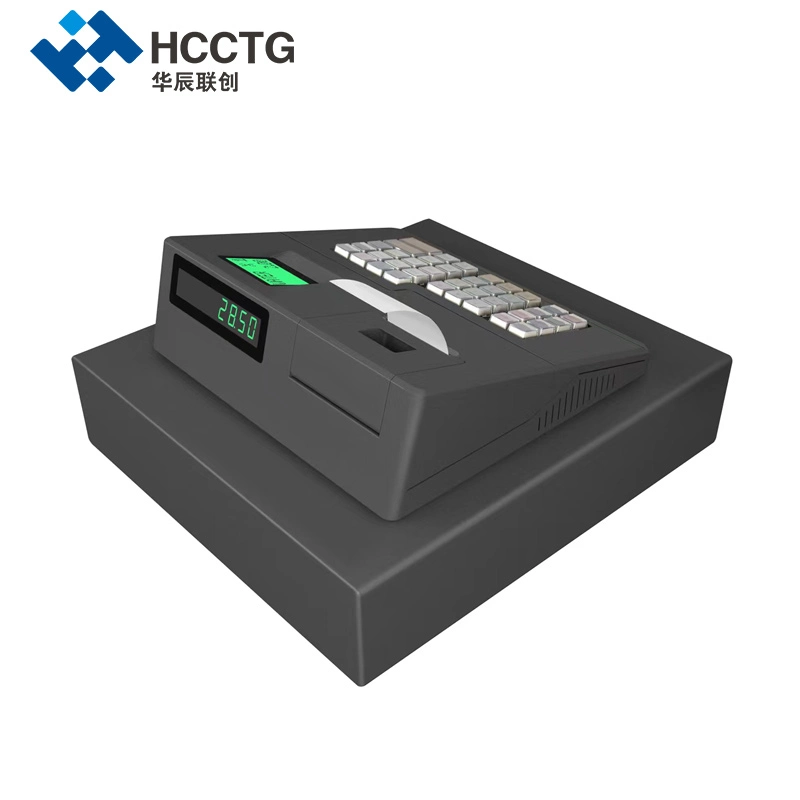 Potente venta todo en un terminal POS MCU 51 USB/RS232 Caja Registradora de escritorio con 8 dígitos LED Pantalla de cliente ECR600