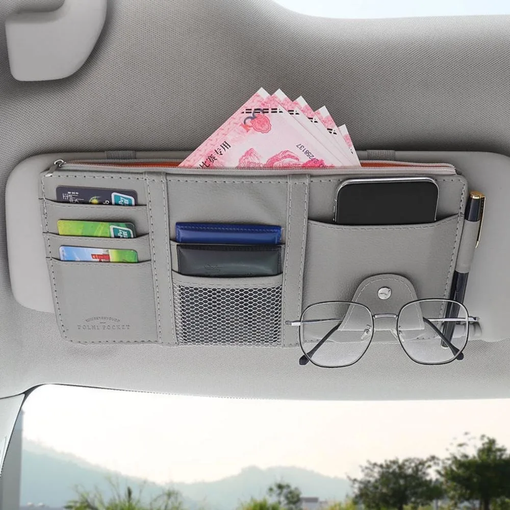 Auto Pocket Organizer Car Sun Visor Organizer Case CD Card Pencil Case Bl20438