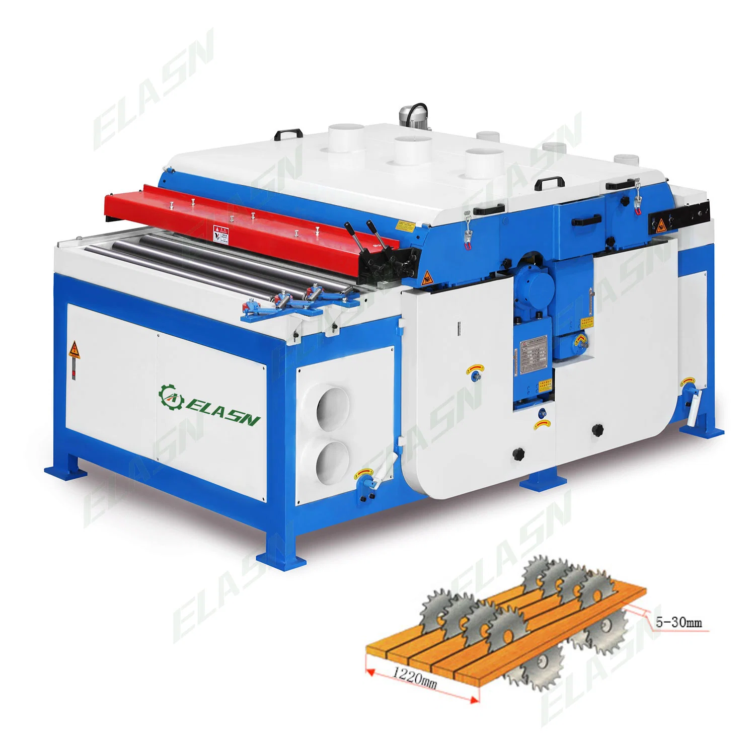 High Speed Plywood Door Frame Rip Saw Machine Wood Plank Multi Blades Rip Saw Machine