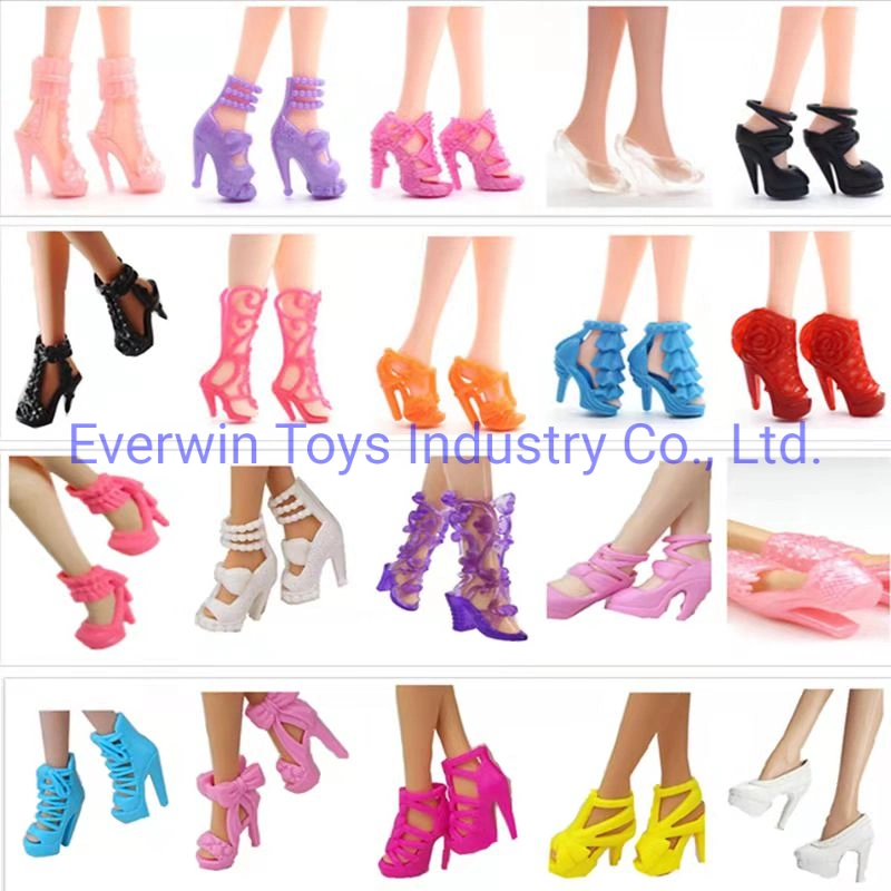 Plastic Toy Kids Gift Doll Accessory 80 Pairs Shoes for 1/6 Doll