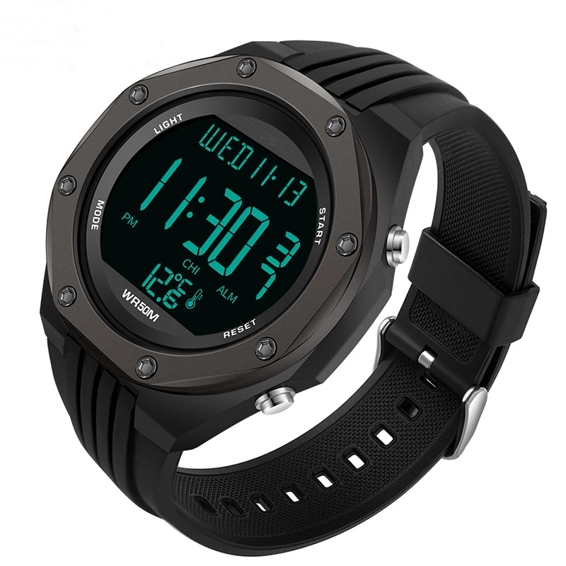 Thermometer Compass Man Lady Multifunction Temperature Smart Custom Men Waterproof Digital Watch for Sport