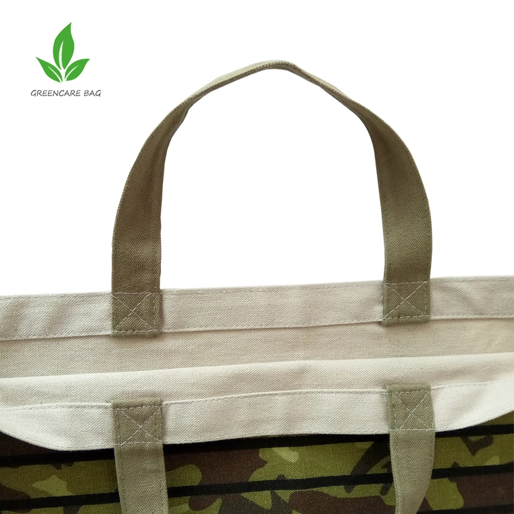 Fashion Design High quality/High cost performance  Travel Printing Camouflage Tote Bags Cotton Canvas Bag