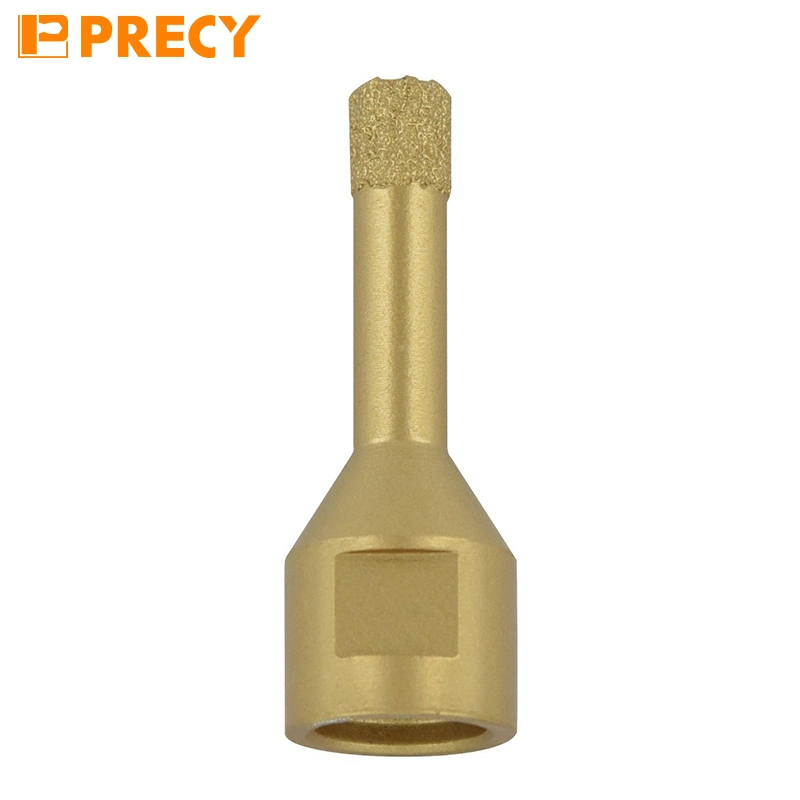 M14 Shank Vacuum Brazed Diamond Drill Dry Use in Grinding Machine