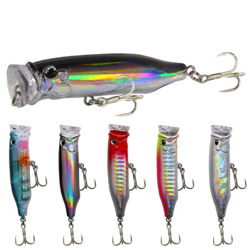 Plastic Wave Climbing Bait Floating Topwater Simulation Popper Fishing Lures