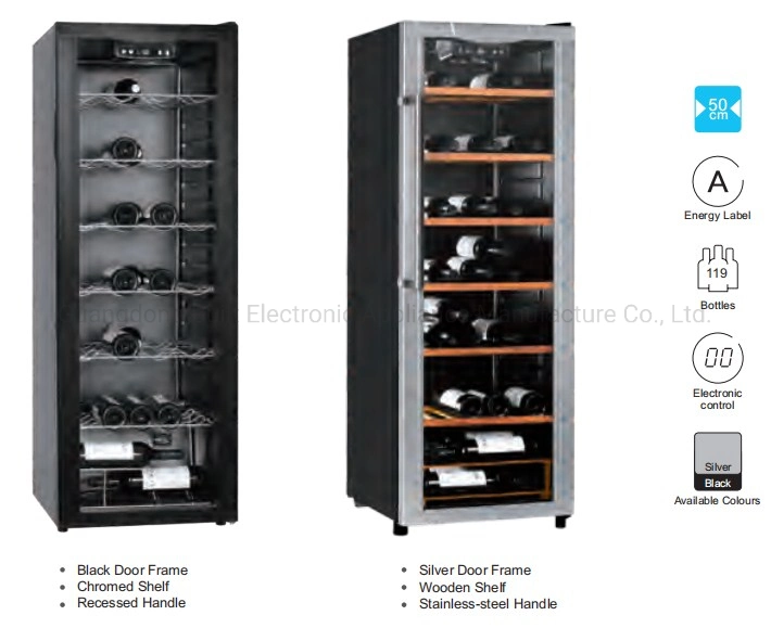 Wholesale/Supplier OEM 221L 119 Bottles Digital Temperature Control Wine Cooler