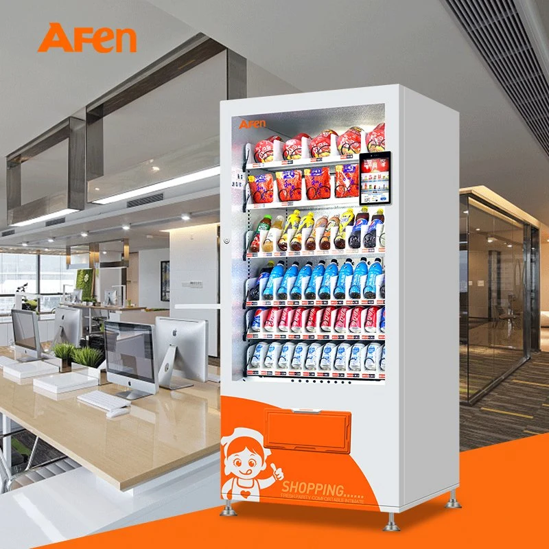 Afen Factory Wholesale/Supplier 3D Face Recognition Payment Vending Machine Small Drinks and Snack Vending Machine in Malaysia