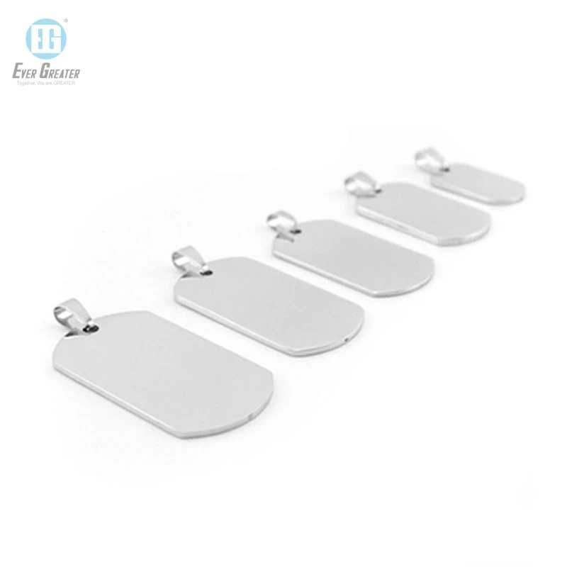 Plain Metal Dog Tag Aluminum Andoized