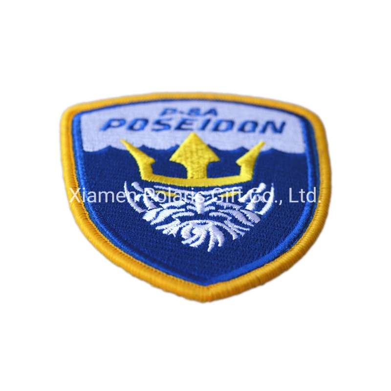 Custom Adhesive Momerial Polyester Embroidery Patch Embroidered Label