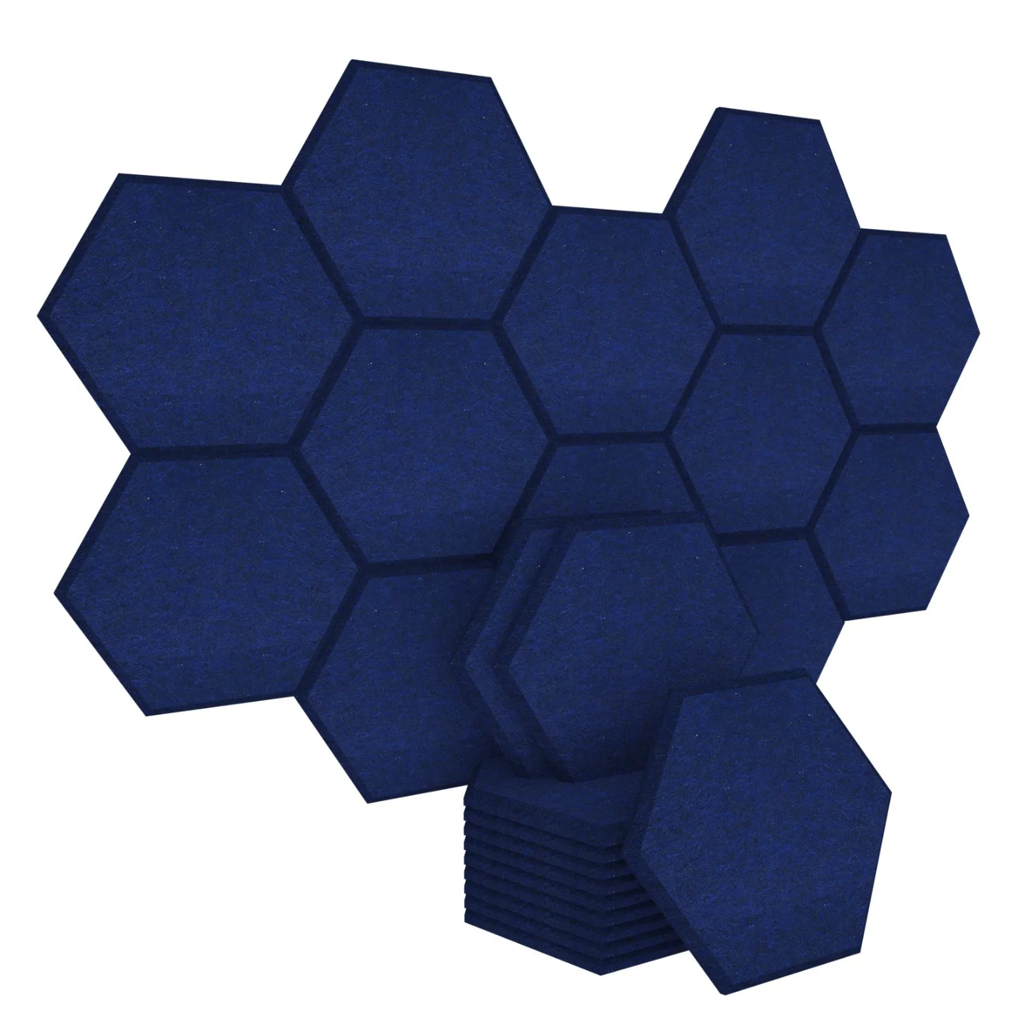Decorative Soundproof Hexagon Wall Panel Acoustic Panel 100% Pet Felt Material