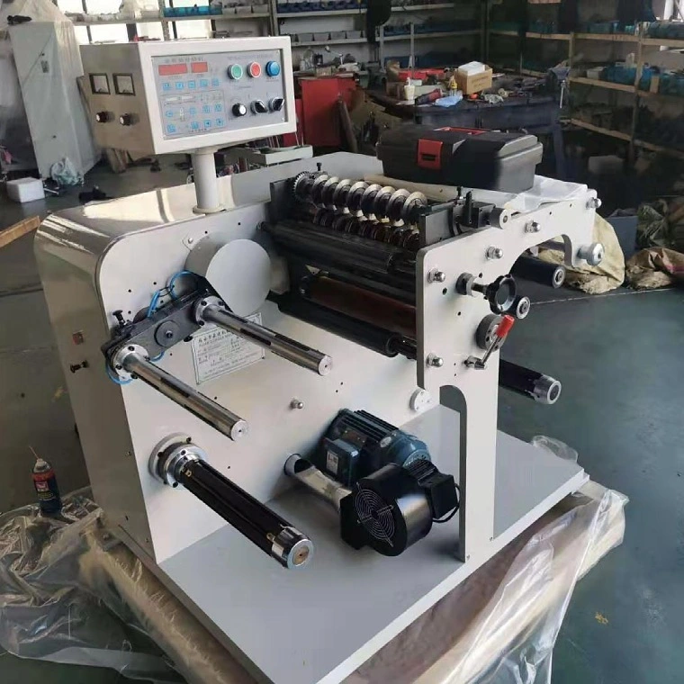 Small Roll 320mm Adhesive Paper Label Rotary Die Cutting Slitting Machine