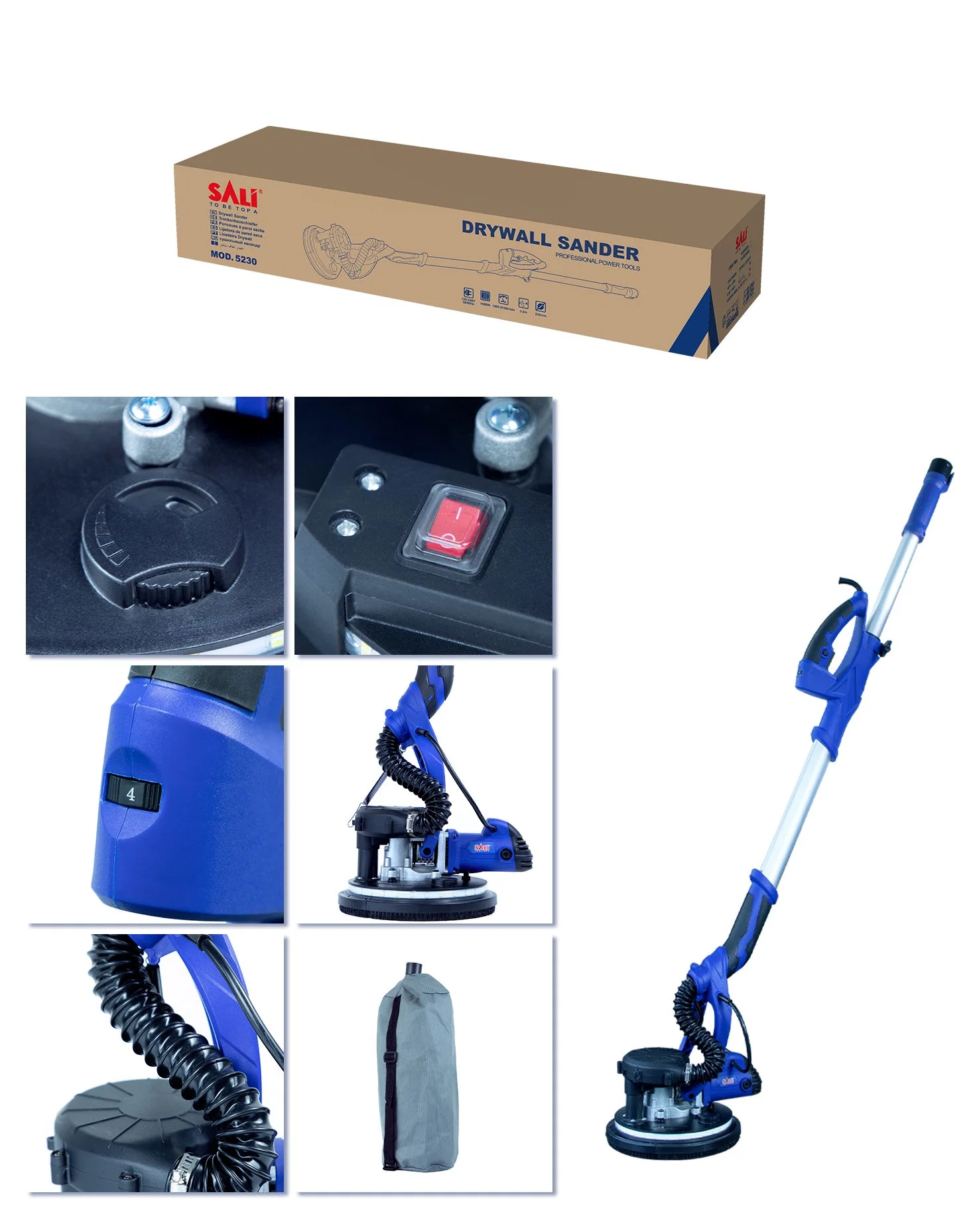 Sali 215mm 1050W Professionelle Qualität Drywall Sander