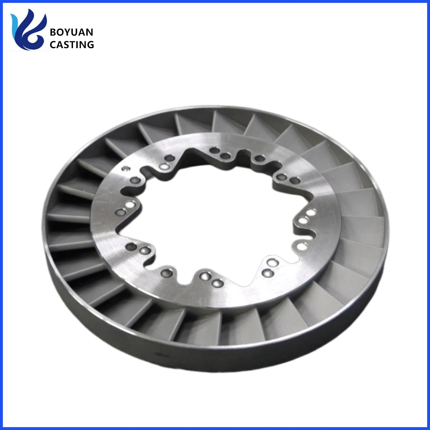 Lost Wax Precision Casting Superalloy Nozzle Ring Used for Locomotive and Marine Turbocharger