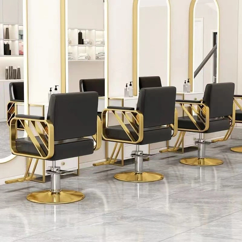 Barber Chairs Wholesale/Supplier Hairdressing Chairs Hair Salons Haircut Stools Lifting Seats Rotatable