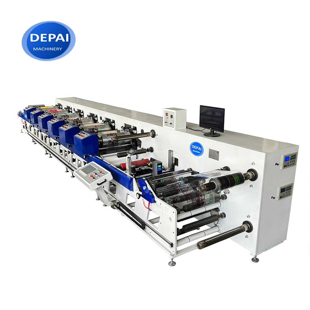 High Quality Label LED UV Petal Horizontal Flexo Printing Machine with Best Price