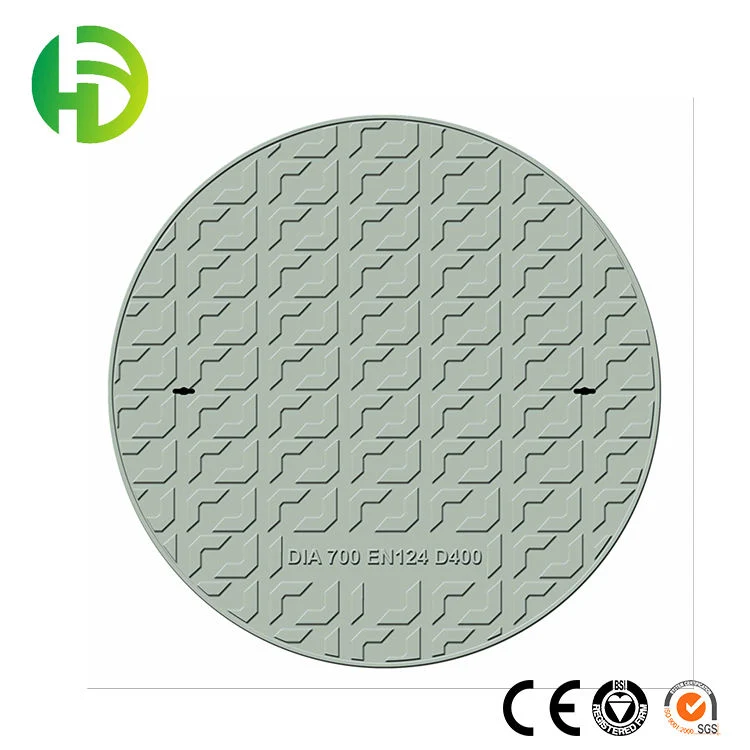 High quality/High cost performance  Non-Slip Super Loading Level D400 700 FRP Hand Laying up Products Outdoor Water Drain Covers FRP Manhole Cover