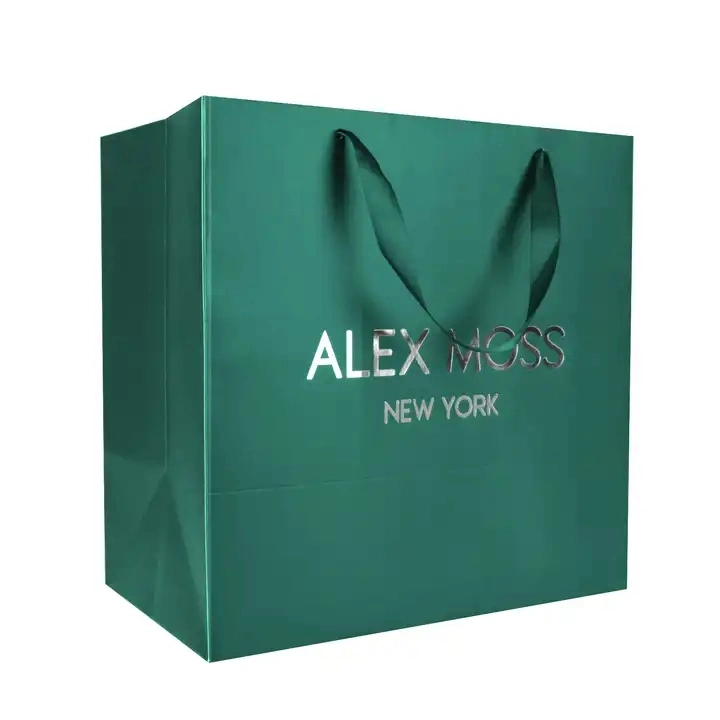 Luxury Boutique Gift Garment Packaging Paper Bags with Rope Handle