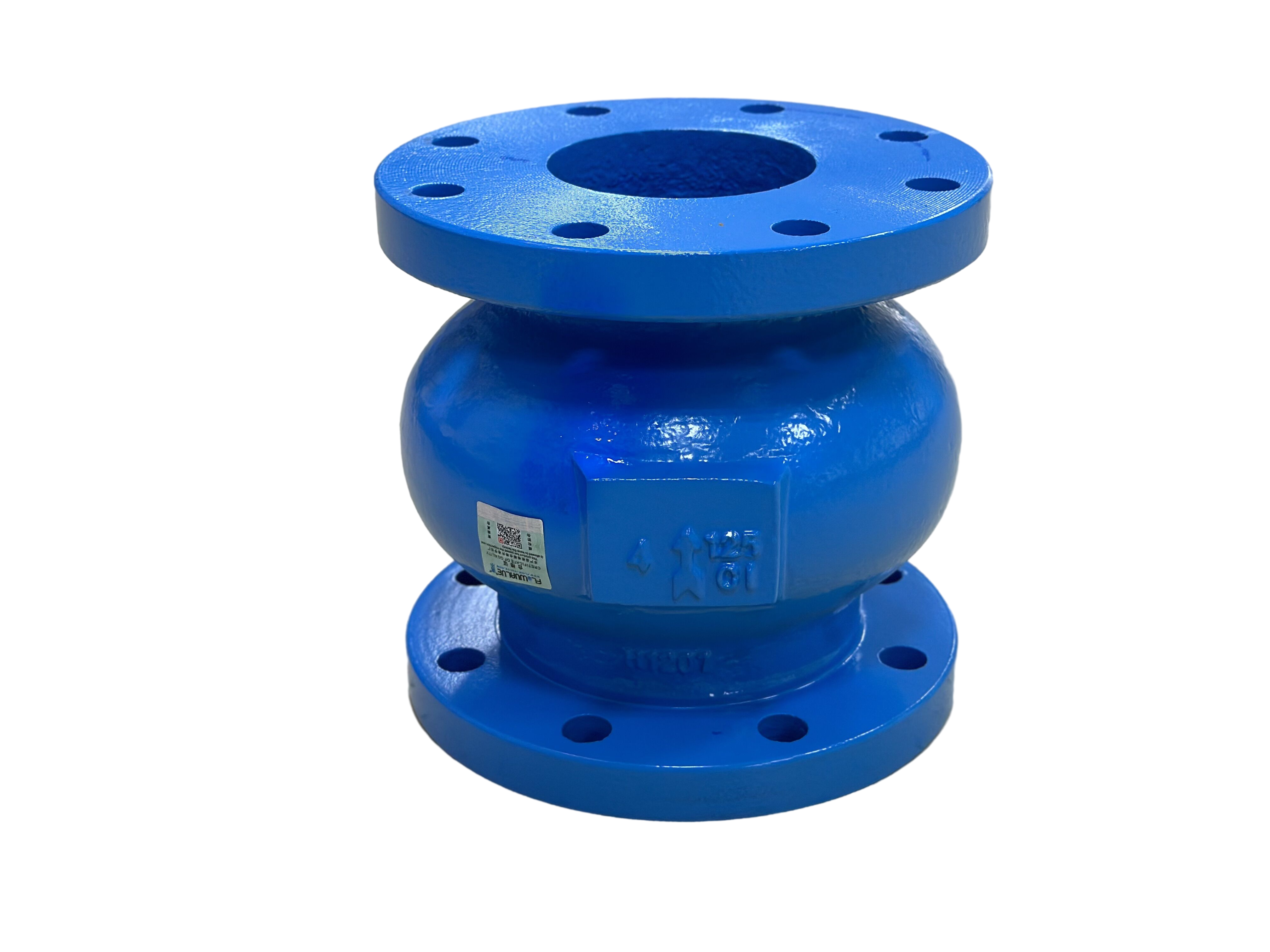 Nozzle Check Valve Ductile Iron Double Flanged Spring Loaded Silent Check Valves for Pump Pn16