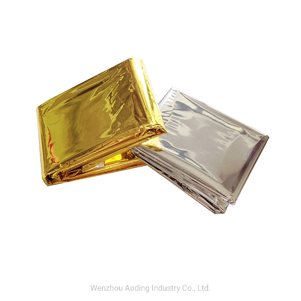 Wholesale Mylar Foil Silver Emergency Blanket for Rescues and Camping